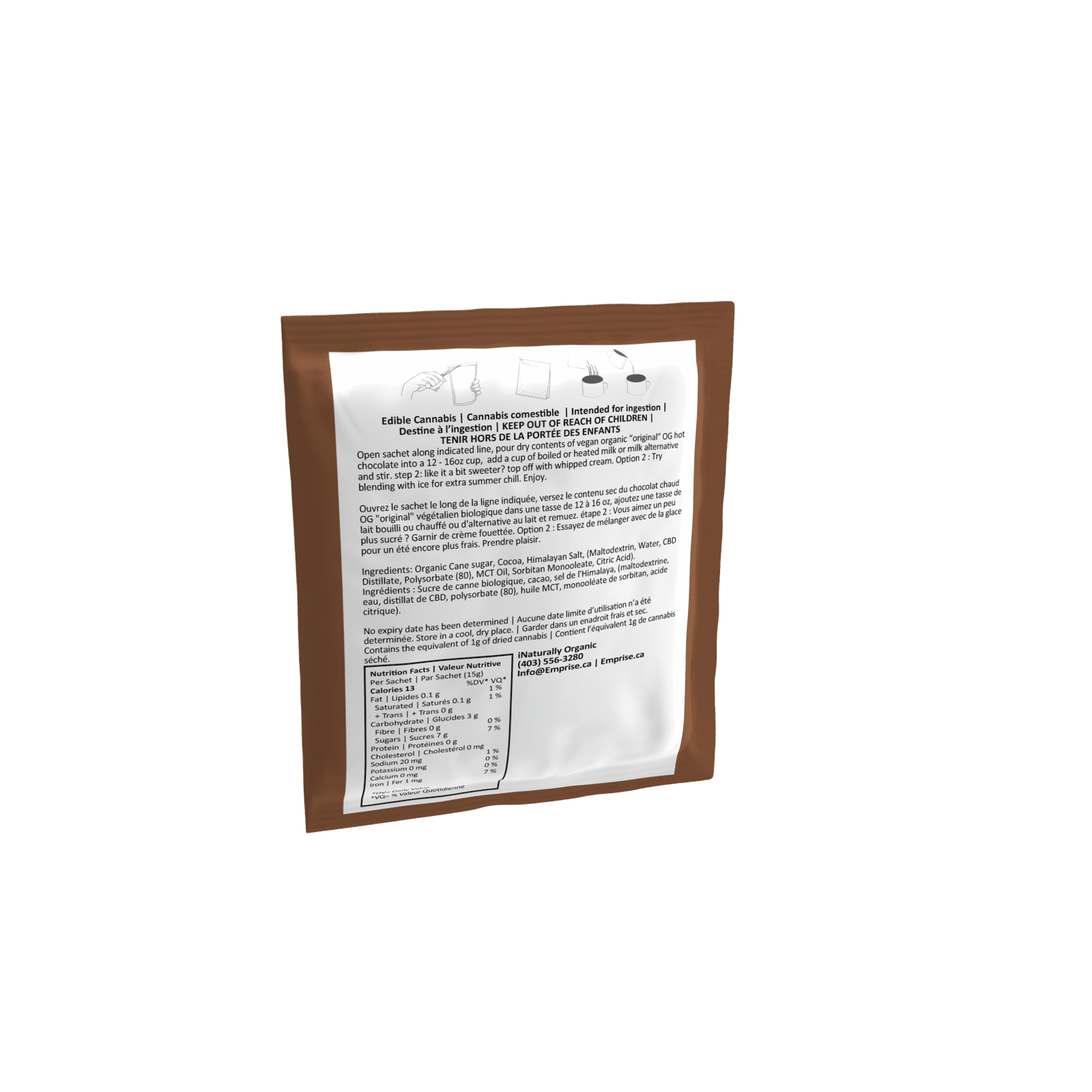 EMPRISE<BR>OG Hot Chocolate<BR>CBD 20mg - Image 2