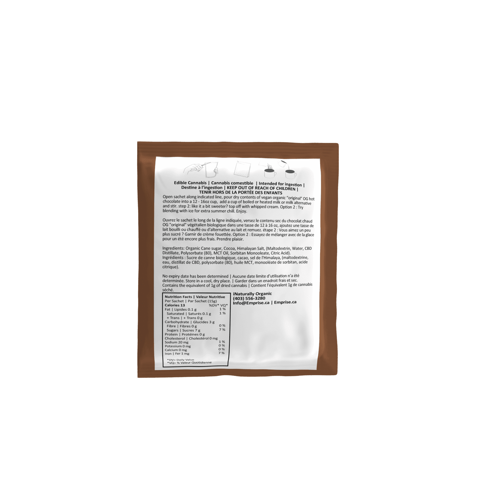 EMPRISE<BR>OG Hot Chocolate<BR>CBD 20mg - Image 4