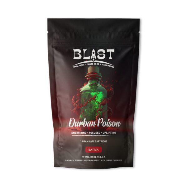 BLAST<BR>Durban Poison<BR>SATIVA 1g Vape - Image 3