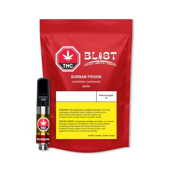 BLAST<BR>Durban Poison<BR>SATIVA 1g Vape