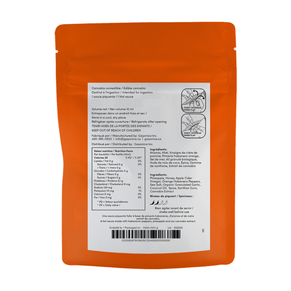 JUBLEE<BR>Habanero<BR> Hot Sauce 10ml (Copy) - Image 3