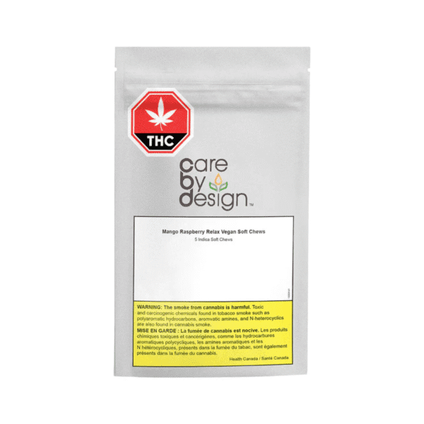 CARE BY DESIGN<BR>Mango Raspberry Relax<BR>10:1 Vegan Soft Chews